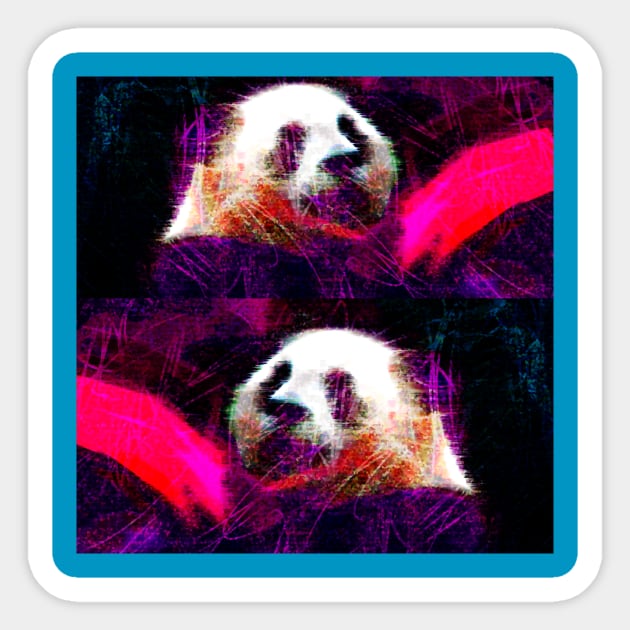 PandaPandaPanda Sticker by AndrewMarkovits